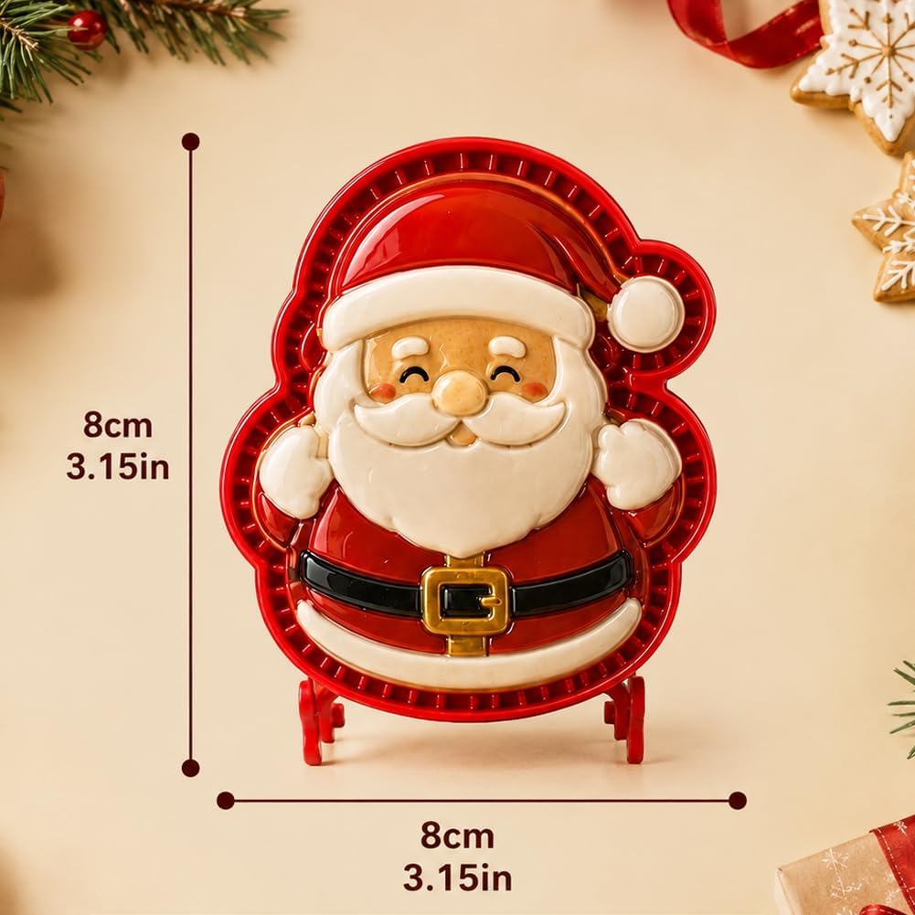 Christmas Mini Pie Maker with One-Press Hand Pie Cookie Mould Set Festive Baking Press for Pastry Dough Shaping Holiday Dessert Maker