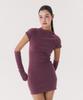 Kkuape Knit Onepiece & Warmer Set_Purple
