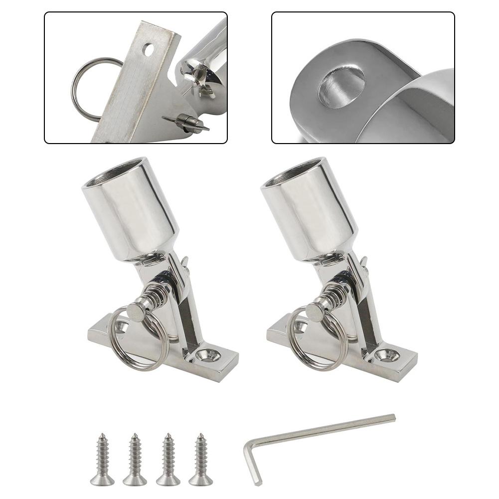 Marine Environments Bimini Top Accessories Complete Bimini Top Setup Deck Hinge Boat Hardware Bimini Top Setup