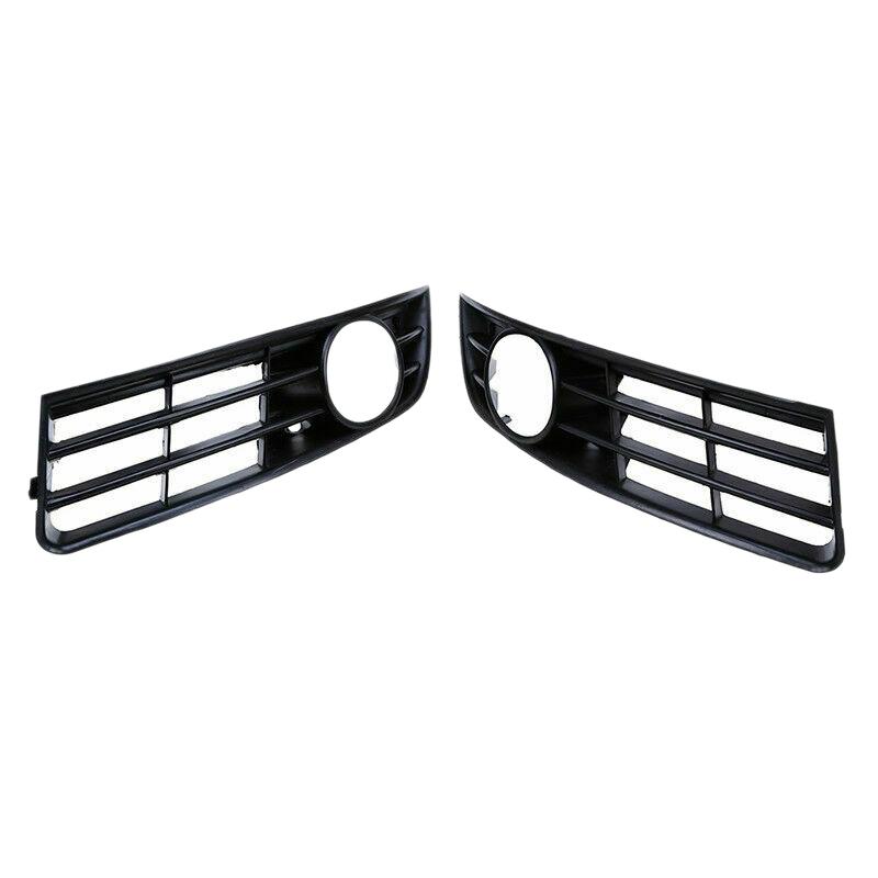 

Car 1 Pair Front Bumper Side Lower Fog Light Cover Grilles For Passat B6 2006-2009-A87Q чорний
