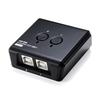 Sanwa Direct Manual USB Switch (PC2:USB1) with USB Hub Function, Supports Printers, External Hard Drives, Keyboards, and Mice, 400-SW020