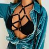 Women Sexy  Bandage Lingerie Hollow Strappy Bra Corset Push Up Top  Underwear