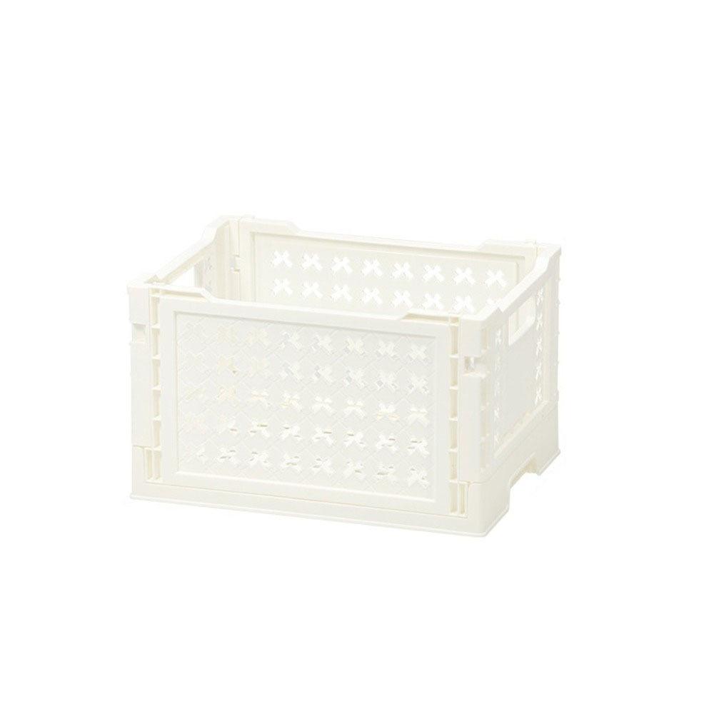 6 Colors Foldable Storage Basket Collapsible Folding Toy Box Plastic Crate Box  Kitchen