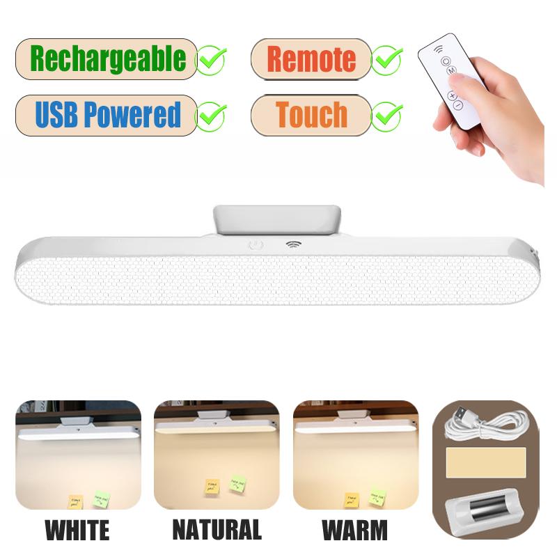 LED Magnetic Eye Protection Remote Reading Switch Desk Lamp Three-speed Stepless Dimming USB Rechargeable Student Learning Lamp