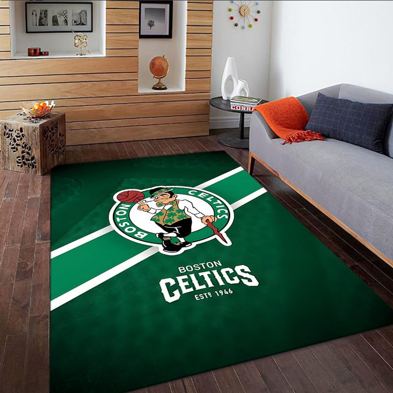 Celtics Logo Carpet, Kitchen Rugs, Yoga Mat, Non-Slip Mats, Rug for Bathroom, Living Room bedroom, Camping Rugs Christmas Gift