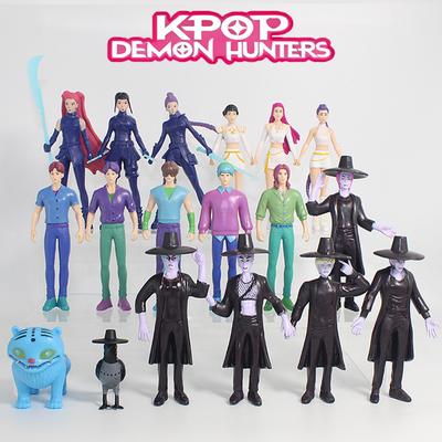 NEU 9-18 Stück/Set Kpop Dämonenjäger Figurenmodell Spielzeug Cartoon Gaming Peripheriegeräte Schreibtischdekoration Sammlerfiguren Modellspielzeug Geschenk