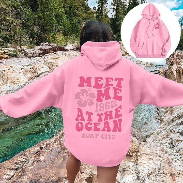 Letter Print Drop Shoulder Hoodie, XS-5XL, Autumn Collection for Men and Women