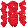 50/100 Stück rote Schleifen, Weihnachtsschmuck, Weihnachtsbaumschleifen für Heimdekoration, Weihnachten, Neujahr 2025, Weihnachtsmanngeschenk, Hochzeitsdekoration