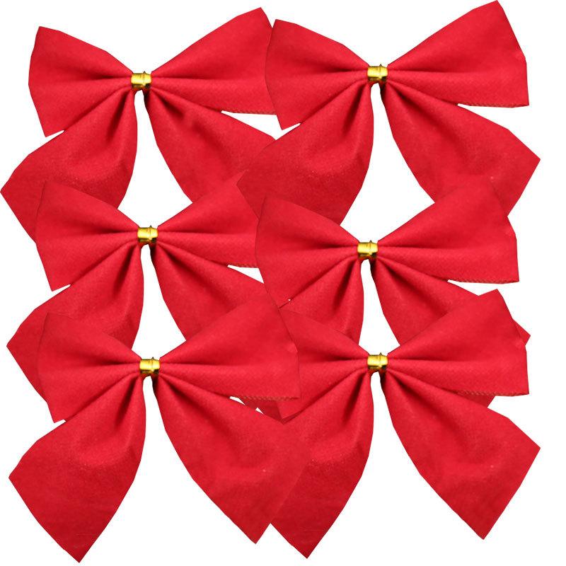 50/100 Stück rote Schleifen, Weihnachtsschmuck, Weihnachtsbaumschleifen für Heimdekoration, Weihnachten, Neujahr 2025, Weihnachtsmanngeschenk, Hochzeitsdekoration
