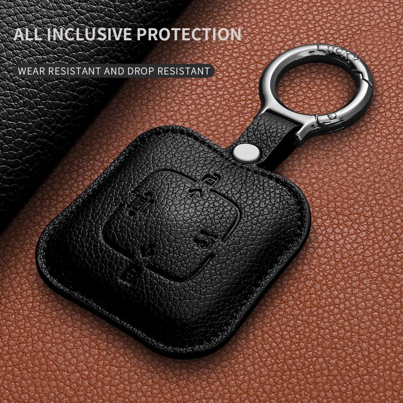 Leather Car Remote Key Case For ZEEKR X MIX 007GT 7X 9X 007 009 001 FR Anti-Scratch Durable Auto Key Protector Shell Accessories