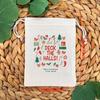 3Pcs Custom Christmas Party Favor Goodie Bags Drawstring Tote Holiday Swag Bag Wrapping Christmas Stocking New Year Santa Claus