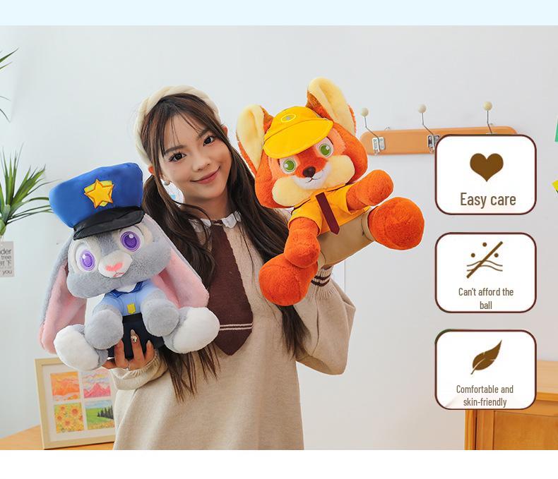 Zootopia Nick Fox & Judy Rabbit Plush Pillow Doll Set