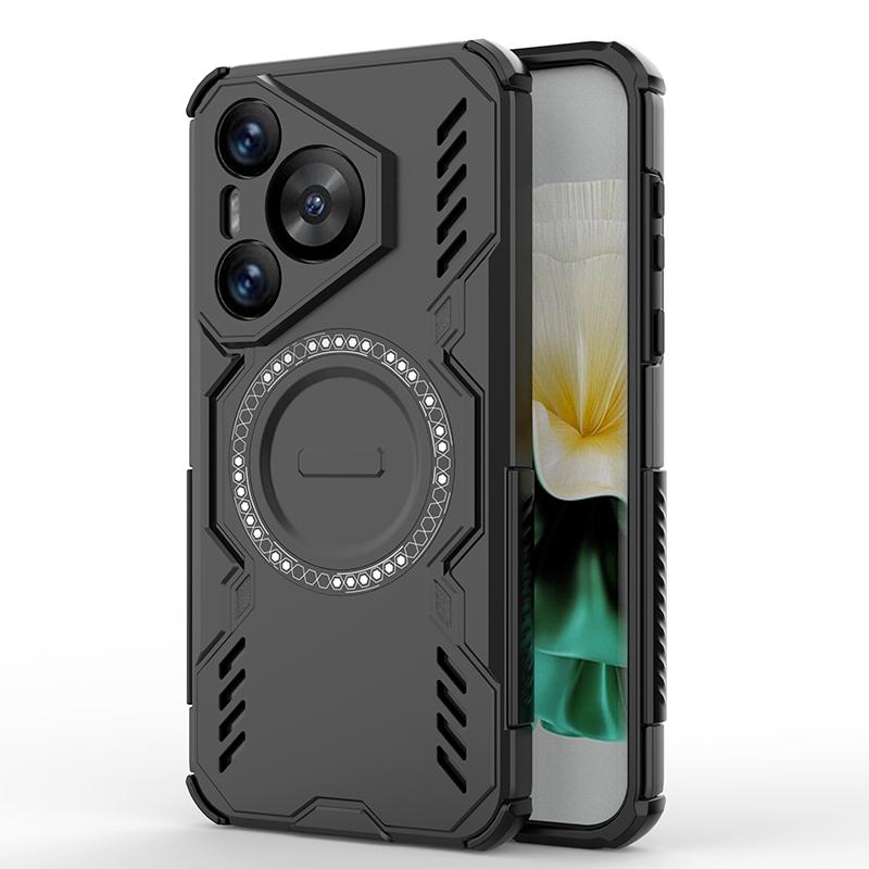 KEYSION Hollow Heat Dissipation Case for Huawei Pura 70 Pro+ Magnetic Cooling Shockproof Phone Cover for Huawei Pura 70 Ultra