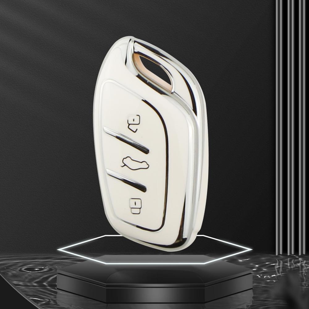Car Key Case Cover for MG EV MG4 HS GT ZS ZX MG5 MG6 for Roewe RX3 RX5 RX8 I6 I5 TPU Remote Key Fob Shell Holder Accessories