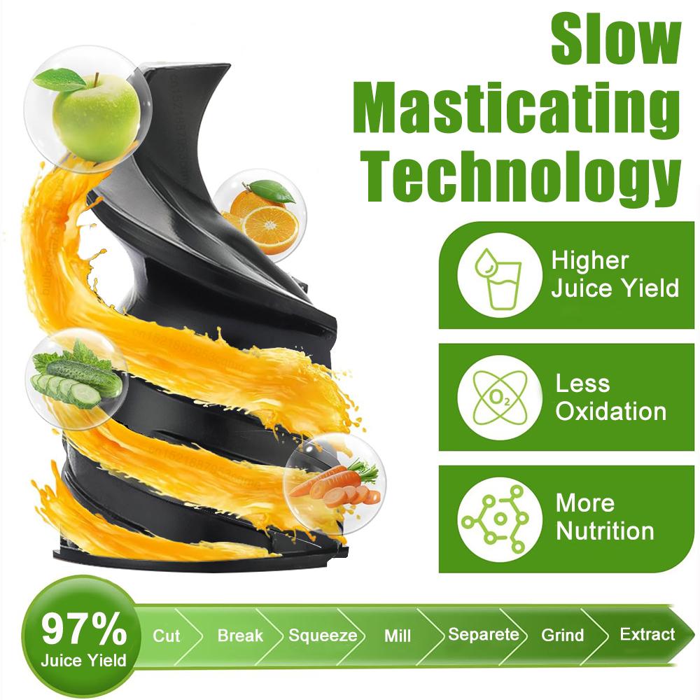 Portable Electric Juicer Juice Residue Separation Juicer for Household Vegetable Fruit MultiFunction Blender Mini Juice Squeezer