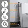 Kit Ensemble Douchette Bidon Bidet Manuel pour Toilettes Acier Inoxydable Robinet Bidet Manuel pour Salle de Bain Douchette à Main