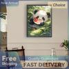 Panda Full DIY 5D Round Drill Gem Art Diamond Painting Kits for Adults/Beginners Home Decor Diamond Painting Gem Art 30*40cm
