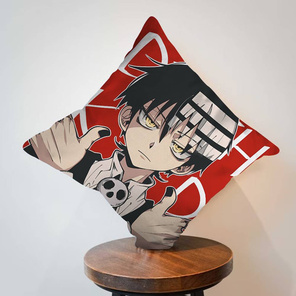 Anime Soul Eater Personalized Pillow Cover Kids Bedroom Wild Party Decor Pillowcase kid Birthday shower Gift