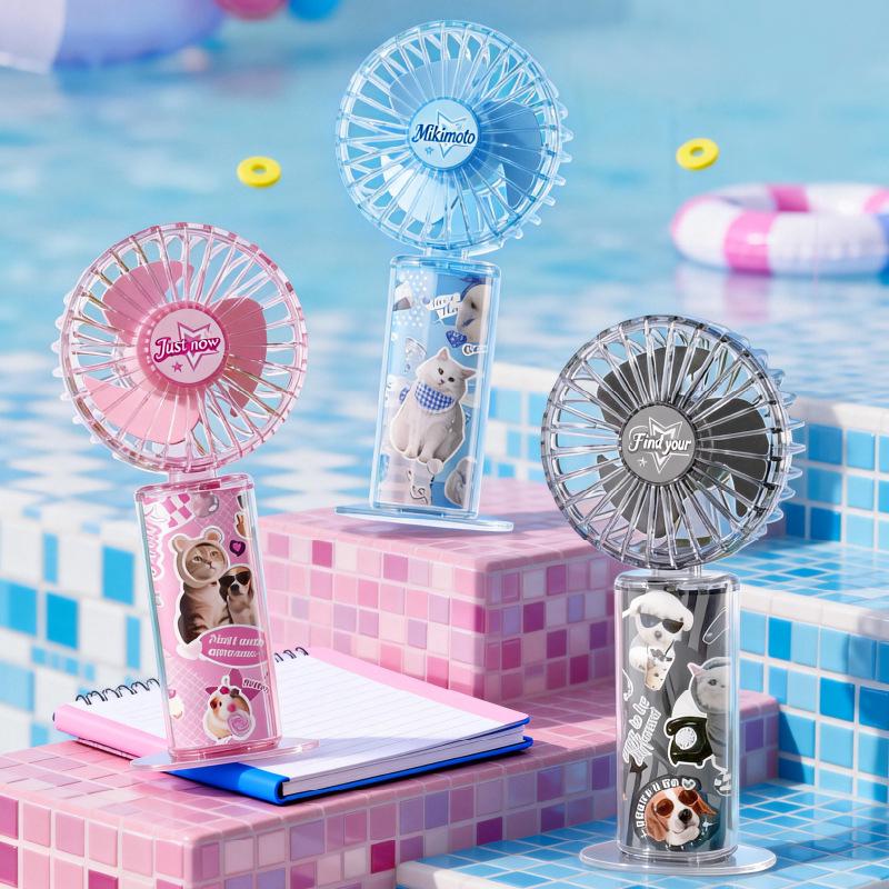 Cute Cartoon USB Rechargeable Mini Desktop Fan Popular Recommendation