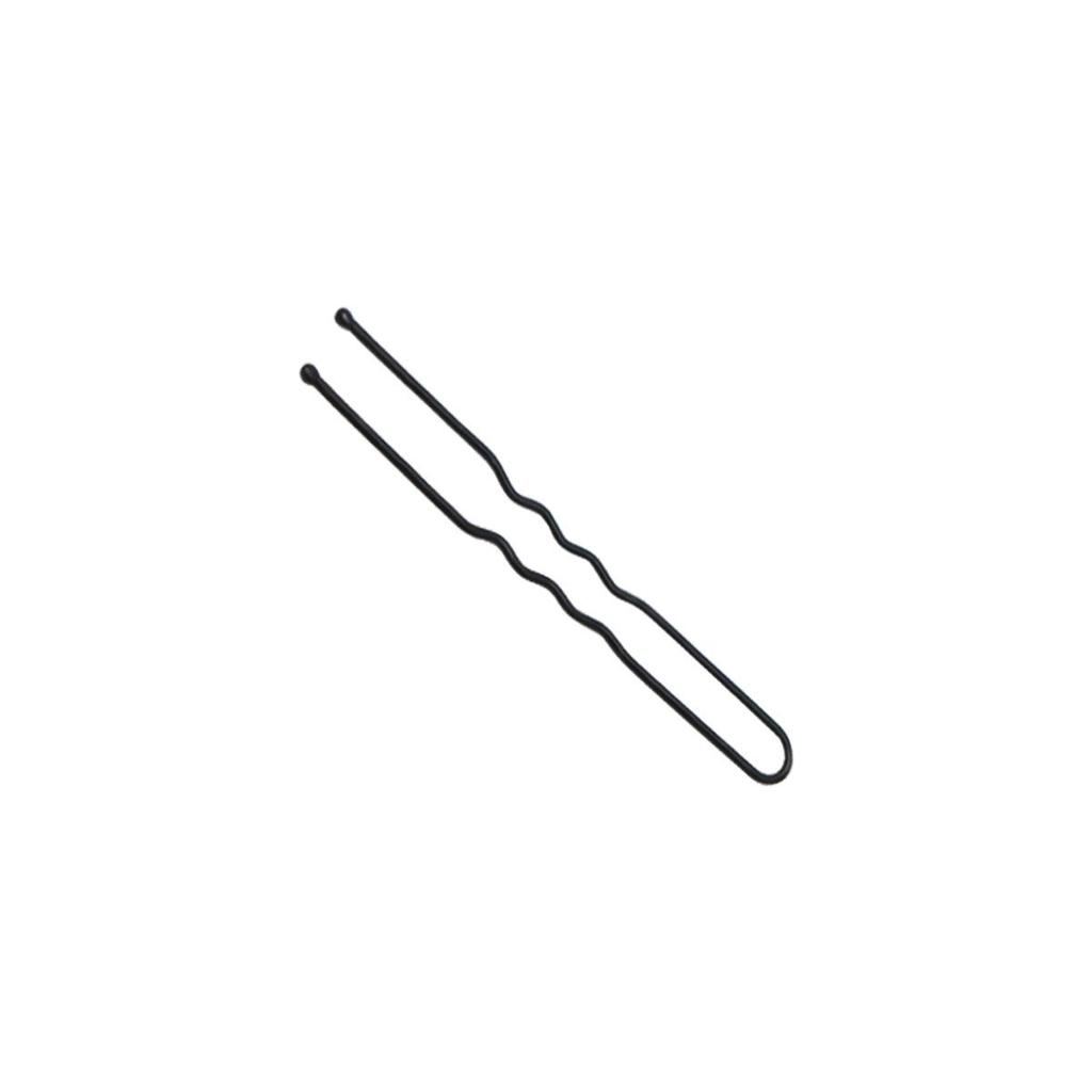 50 Black U-Shaped Hair Clips: Thick Head Ornaments and Hair Accessories for Women