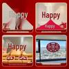 Handun Chinese Round Double Happiness Wedding Decal
