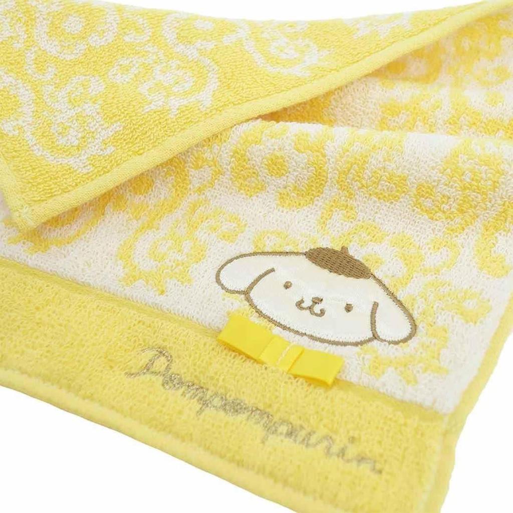Marushin Mini Towel Sanrio Pompompurin Fleur Yellow Cute 3005060400 25x25cm