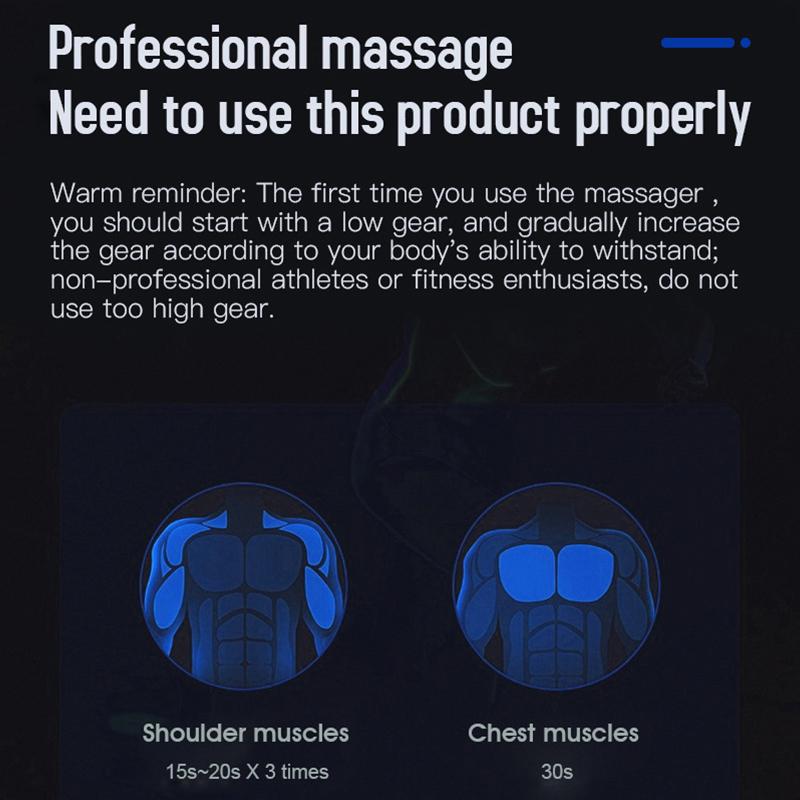 Elektrisches Zervixmassagegerät entspannt die Schulter- und Nackenmuskulatur durch Vibrations-Faszienpistole