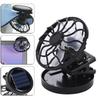 Mini Clip-on Solar Energy Fan Camping Hiking Cooling Portable Fan for Summer Travel Camp Mountaineering Cooling
