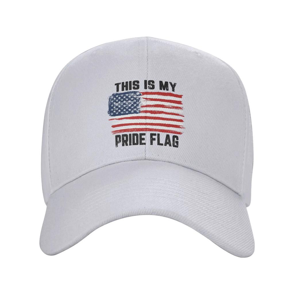 Unisex This Is My Pride Flag USA America Th of July Merch Baseball Cap Snapback Hat Retro Formal Headwear Adjustable