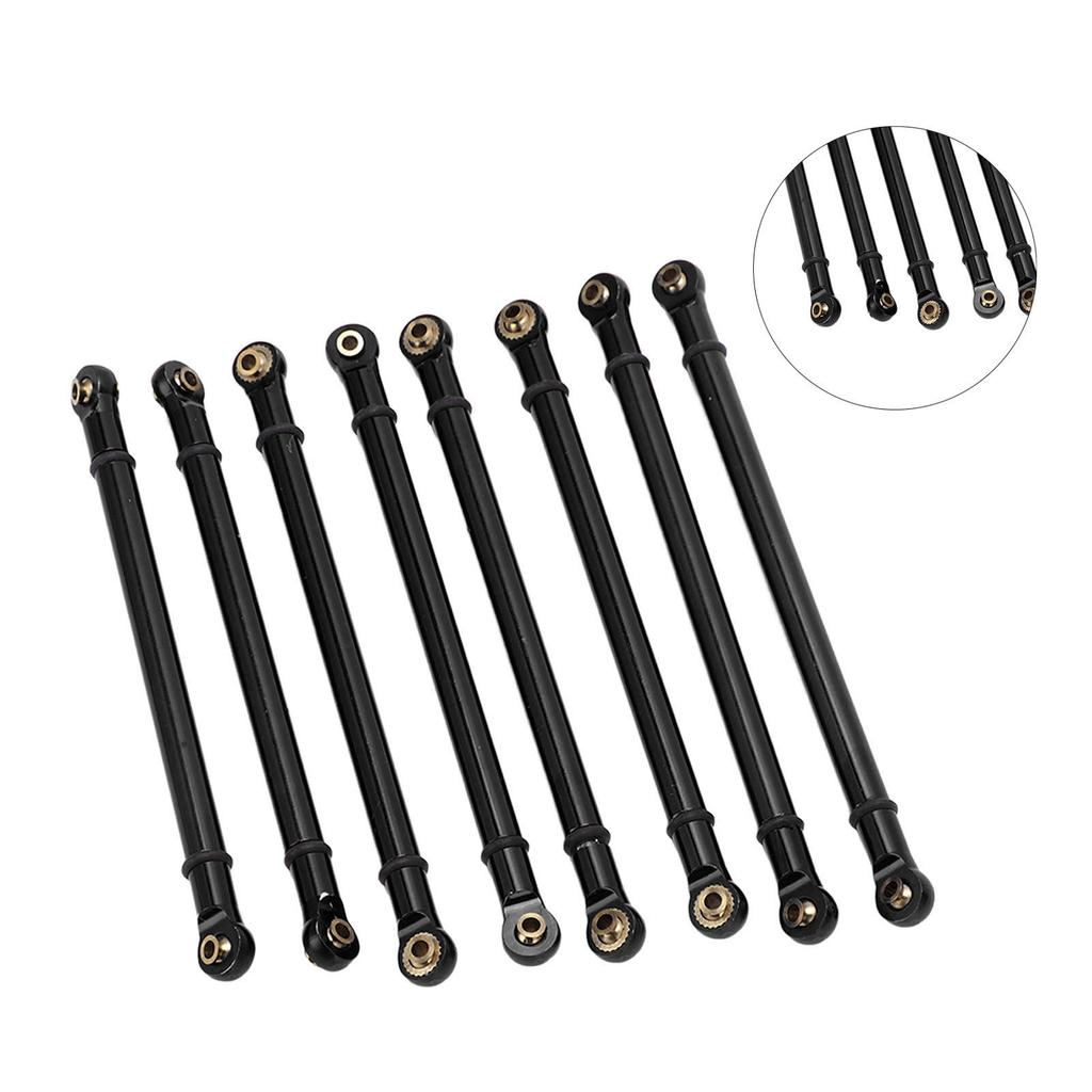 8pcs M3 Aluminum Alloy Link Rod Linkage Set for   SCX10 RC Crawler Car Upgrade Parts
