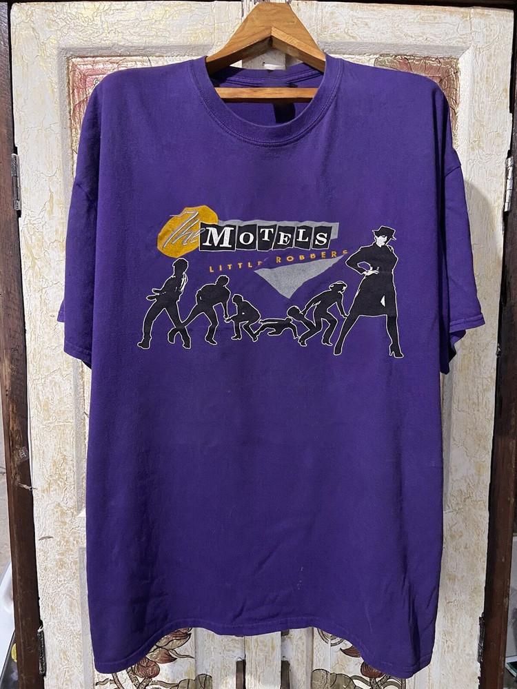 The Motels band Little Robbers Concert Unisex Tee Purple Cotton Shirt MC110 Unisex T-Shirt M