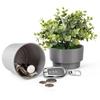 Money Storage Box Hidden Safe Plastic Flower Pot Detachable Secure Container Surprise Stash Box Secret Storage Jar Piggy Bank