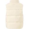 Li Ning Sports Lifestyle Series Solid Color Zipper Stand Collar Loose Sleeveless Vest Women Vests Swan-White AMRT040-2