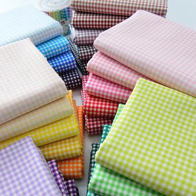 4mm Cotton Small Plaid Fabric Yarn-Dyed Chaoyangge Doll Clothes Handmade Fabric DIY Fabric 145cm*50cm 