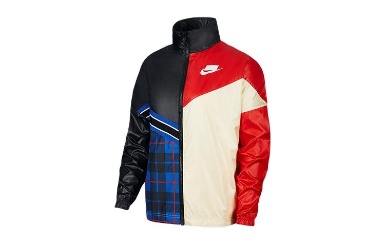 Куртки Nike Женские Пэчворк Воротник-стойка Умеренные Другое BV4738-010 S