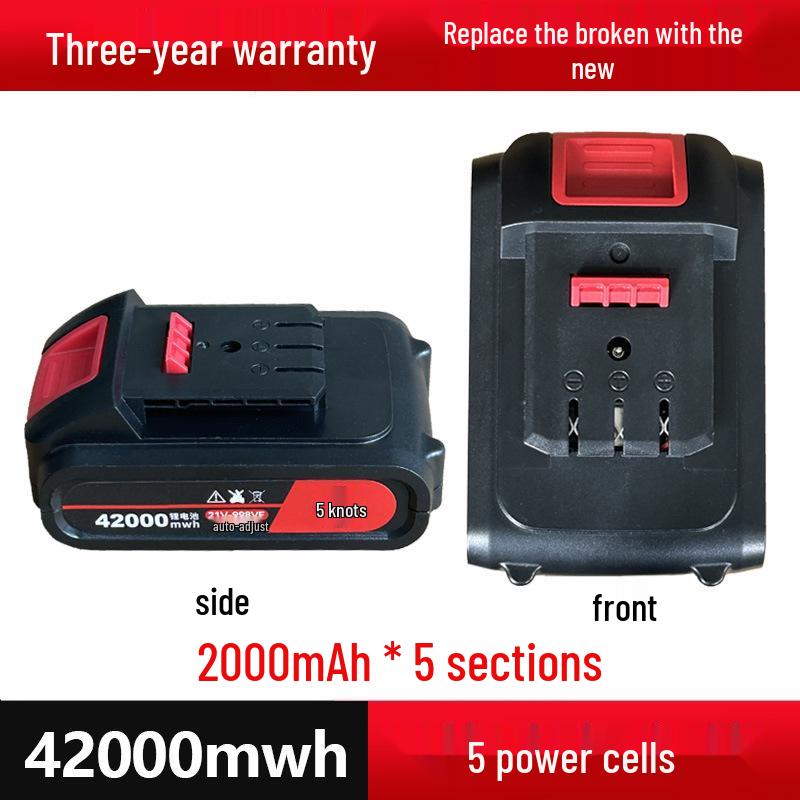 21V Rechargeable Handheld Drill with Large Capacity Lithium Battery