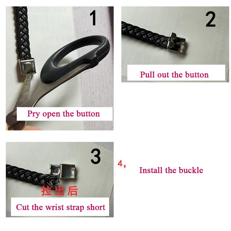 Personalisierter Text Name Gravur Logo Lederarmband anpassen Edelstahlarmbänder Für Damen Herren