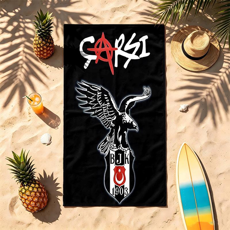 Besiktas JK (14) Thema Strandtuch Sandabweisend Weich Und Bequem Geeignet Für Den Pool Camping Yoga Und Tauchen Ein Reise