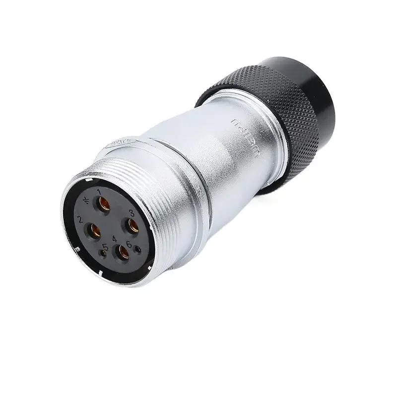 WEIPU WS32 TD+ZD 4 6 8 10 11 13 19Pin Docking Power Circular Connector M32 Soldering Single Wire Cable Adapter Aviation Plug