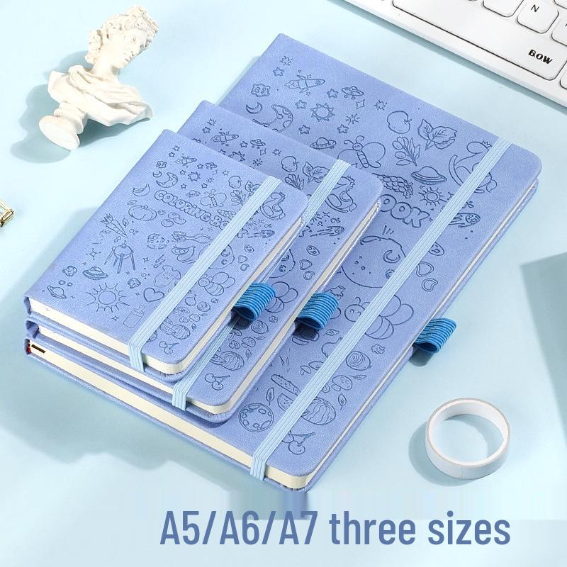 Wow Cute Cartoon Notebook: High-Value A5/A6 Graffiti Tie Diary