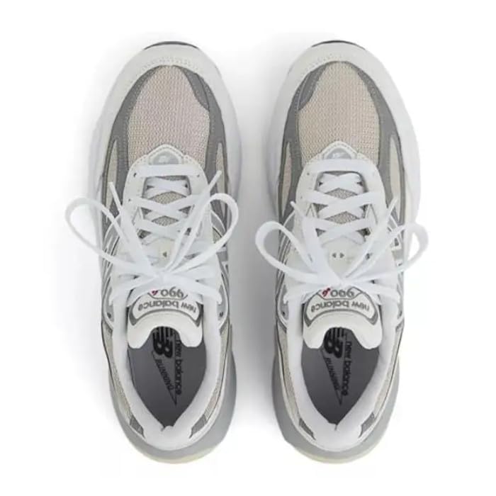 New Balance 990 V6 WHITE Reflection Made In USA 990V6 990 White US U990NC6 Made In America Sneakers Width D Japanese Shoe Men's (White, Size, Adult,