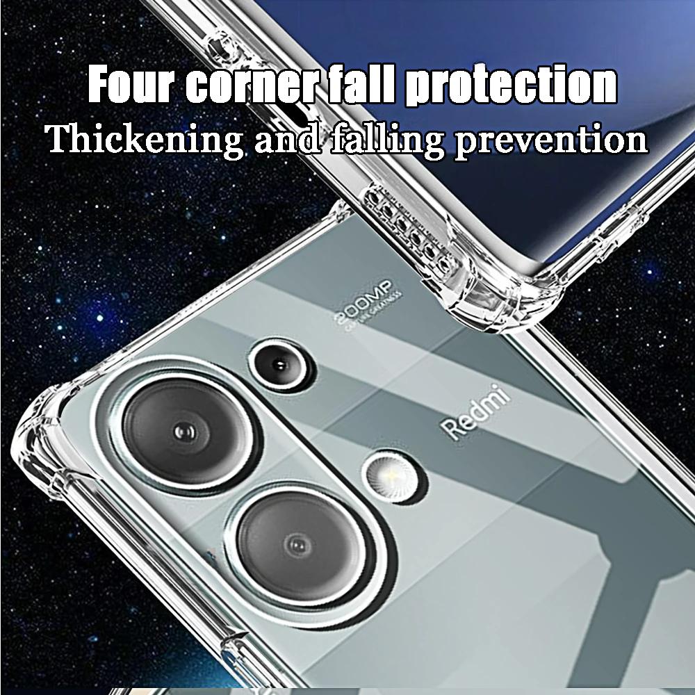 Shockproof Phone Case for Xiaomi 13T Pro 12T 11T 13 12 11 Lite NE 5G Transparent Clear Silicone Soft TPU 13 12 11 T Back Cover