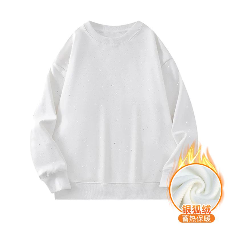 Толстовка с круглым вырезом мужская осенне-зимняя новая свободная бархатная утолщенная подростковая с принтом перекати-поло S 3534₽