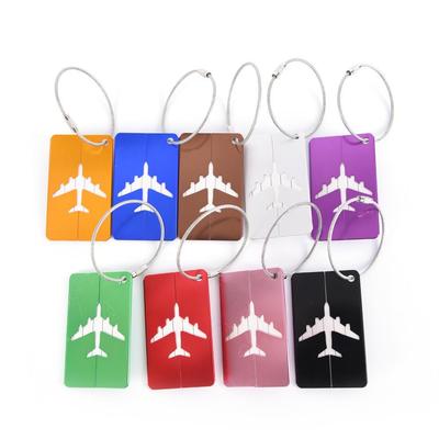 Creative Aluminum Alloy Airplane Luggage Tag - Suitcase Hanging Tag