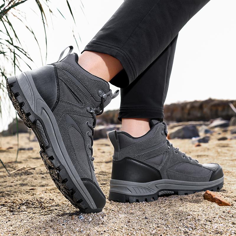 Men's Hiking Shoes Outdoor Adventure Hiking Shoes High-top Hiking Shoes Winter Shoes Wear-resistant Snow Boots