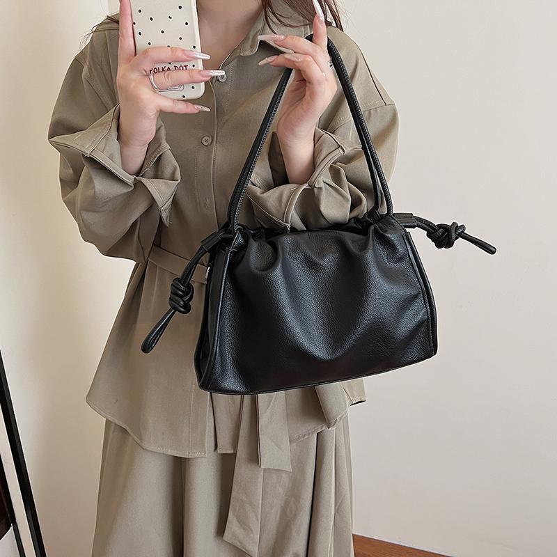 Faux-Leder-Knotenhenkel Schultertasche für Damen Mode Crossbody Handtasche Lässiger Alltagsgebrauch