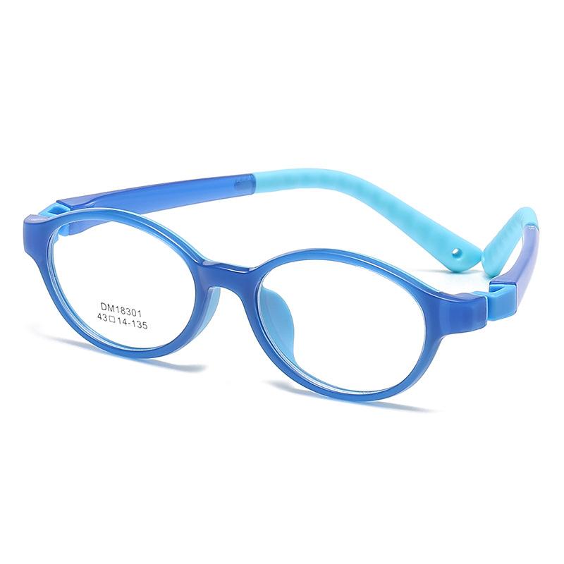 Baby Kids Oval Glasses 3-6 Years Anti Blue Light Glasses Frame Boys Girls Prescription Myopic Hyperopia Graduated Glasses