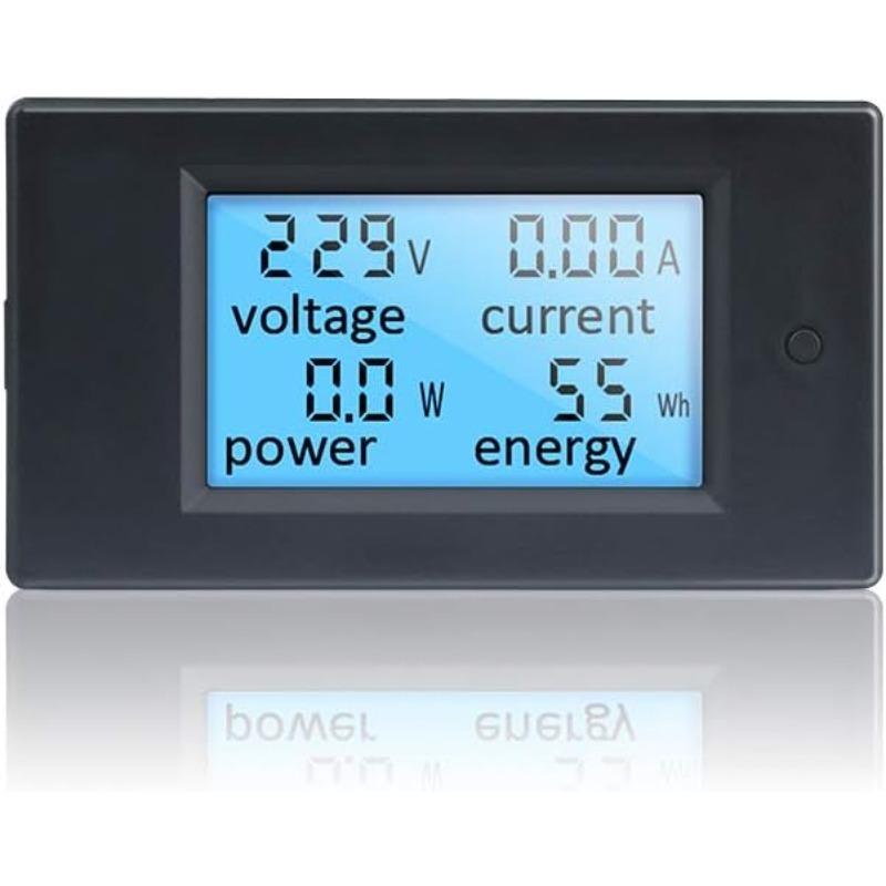 Stromzähler Spannungstester Digital Voltmeter Amperemeter Leistungsmesser LCD AC 80-260V 20A Ampere Volt Spannung Strom Leistungsenergiezähler