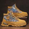 Martin boots men's autumn and winter 2024 outdoor desert British wind casual non-slip wear-resistant high-top tooling shoes men