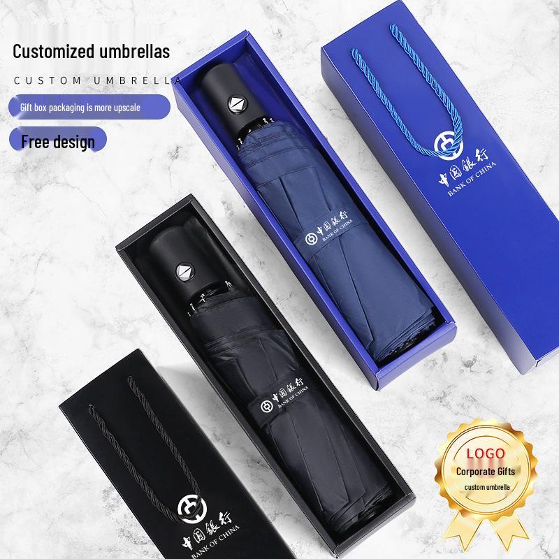 Automatic Vinyl Sun Umbrella - Sun Protection & Rain Ready, Custom Logo Option